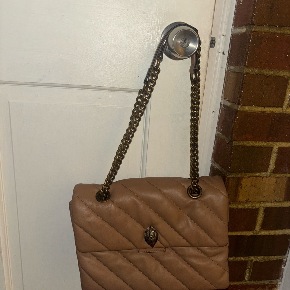 Kurt Geiger Tan Quilted Shoulder Bag
